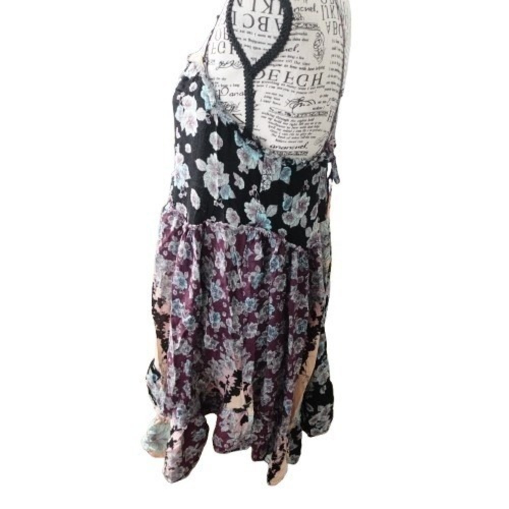 Free People Summer Storm Slip Dress Whimsigoth Fairy Ethereal Mini Black Small - Picture 5 of 6